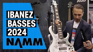 New Ibanez Basses  NAMM 24 [upl. by Hartmann]