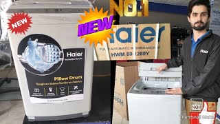 Haier fully automatic washing machine HWM 801269y how to use Haier automatic washing machine 2024 [upl. by Akcinehs547]