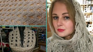 Scaldacollo alluncinetto  Tutorial Punto con maglie intrecciate  How to crochet a cowl [upl. by Cynarra613]