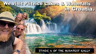 We visit Plitvice Lakes in Croatia in the 6th stage of the Budapest Rally [upl. by Manaker]