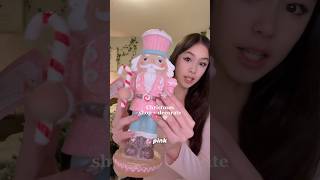 Shop  Decorate with me for CHRISTMAS🤍🎀 christmas xmas shopping haul pink pinkchristmas [upl. by Noslrac]