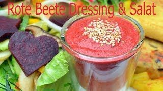 Rote Beete Salat Dressing Farbenfroh vielseitig lecker Vegan [upl. by Niawd727]