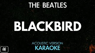 The Beatles  Blackbird KaraokeAcoustic Version [upl. by Anauqcaj]