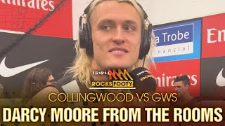 Darcy Moore Joins Triple M After The Pies Prelim Win  Triple M Footy [upl. by Aleel]