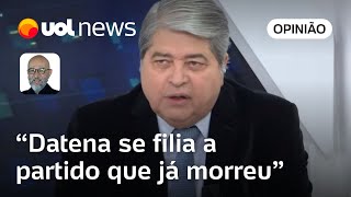 Datena se filia ao PSDB para ajudar a segurar caixão do partido que não vai ressuscitar diz Josias [upl. by Ahsocin]