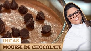 MOUSSE DE CHOCOLATE com Dayse  DICAS MASTERCHEF [upl. by Pennie]