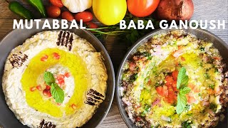 BABA GANOUSH amp MUTABBAL  Discover the Difference  Best Eggplant Dip Ever [upl. by Chaney]