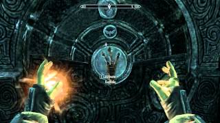 Skyrim  Yngol Barrow Porta Puzzle 2 Helm of Winterhold [upl. by Winshell]