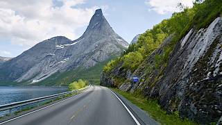 Scenic Drive to Stetind  Kjøpsvik  Stetind  Kjerringstraumen Bridges Norway 4K [upl. by Haydon]