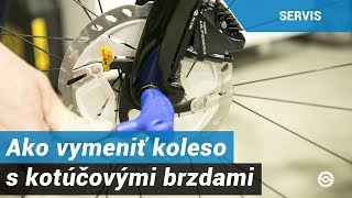 Ako vymeniť koleso s kotúčovými brzdami a pevnými oskami [upl. by Nosnah]