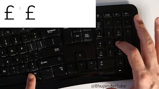 How to access pound sign £ on US keyboard [upl. by Ecnarrat661]