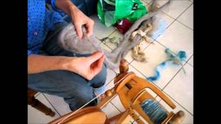 How To Spin Wool From Sheep To Sweater [upl. by Attelrac]