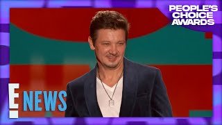 Jeremy Renner SURPRISES the Crowd on Stage  2024 People’s Choice Awards [upl. by Odnama180]