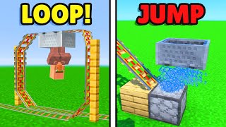 15 Roller Coaster Hacks That Will Make You a Minecraft Pro [upl. by Jamima]