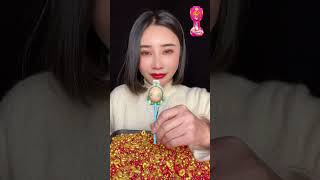 👆 asmr 🎉🌈🍫🍭❤️‍🔥🍬 eatingsounds candy mukbang eatingasmr mukbanging [upl. by Manton]