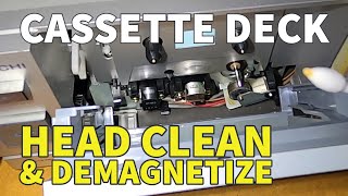 How to clean and demagnetize the heads on your cassette deck  tape recorder [upl. by North]