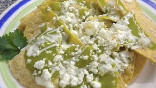 CHILAQUILES VERDES  Vicky Receta Facil [upl. by Cynde]