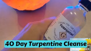 40 Day Turpentine Cleanse My Experience [upl. by Corena386]