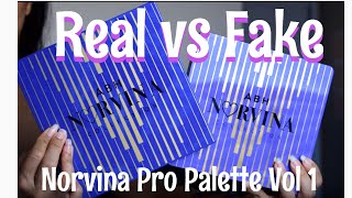 Real vs Fake  ABH Norvina Pro Palette Vol 1  Demo amp Review [upl. by Adnovahs]