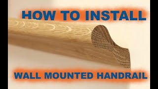 How to install a wallmounted handrailDIYpigs ear handrailhandrail installation instructions [upl. by Terrell]