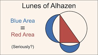 Lunes of Alhazen A Quick and Elegant Proof [upl. by Gelhar]