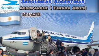 🇦🇷 Trip Report Aerolineas Argentina Buenos Aires  Aeroparque to Iguazú [upl. by Averi]