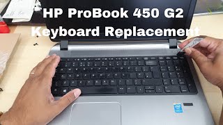 HP ProBook 450 G2 Keyboard Replacement [upl. by Darooge]