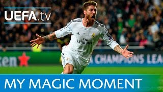 Sergio Ramos goal Real Madrid v Atlético 2014 UEFA Champions League final [upl. by Hirai]