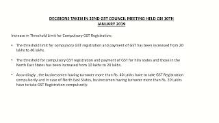 Exemption limit for GST registration [upl. by Hwu663]