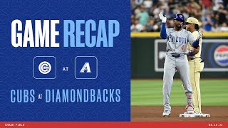 Cubs vs Diamondbacks Game Highlights  41624 [upl. by Nakashima]