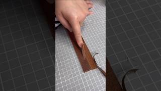 Asmr Satisfying Leather Work asmr leathercraft leatherbelt [upl. by Danby]