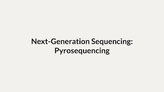 NextGeneration Sequencing Pyrosequencing [upl. by Ik]