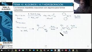 TEMA 10 ALQUINOS  107 HIDROBORACIÓN [upl. by Irahs909]