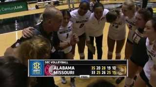 HIGHLIGHTS Missouri comes back to beat Alabama in 5 sets [upl. by Omolhs]