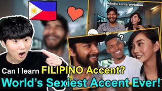 Korean Reaction to Filipino Accent Challenge The Sexiest Accent in Asia [upl. by Ilegna]