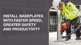 Hilti SafeSet System  Install baseplates with faster speed greater safety amp productivity [upl. by Legnaleugim]