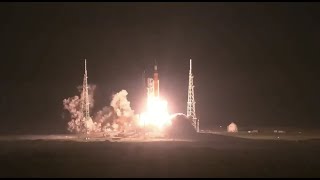 Blastoff NASAs Artemis 1 moon rocket launches on historic first mission [upl. by Aleron764]