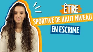 Être sportive de haut niveau en escrime Lucie [upl. by Alenairam]