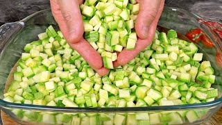 Das leckerste ZucchiniRezept Abendessen in 10 Minuten Sehr einfach 🔝 [upl. by Yeslah]