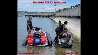 Sea Doo jet ski PWC Spark inflatable stabilizers RIB Kit set gives the ski extra 13 deck space [upl. by Cherilynn]