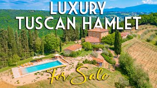 RESTORED HAMLET WITH MANORIAL VILLA AND POOL FOR SALE IN ANGHIARI TUSCANY  ROMOLINI [upl. by Kcirej]