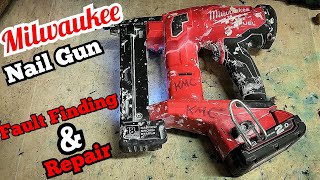 How to repair and repressurize your Milwaukee nail gun M18FNCS18GS crown stapler that wont fire [upl. by Burris]