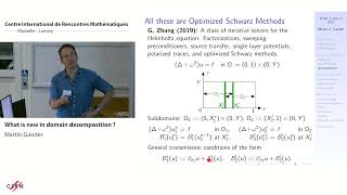 Martin Gander What is new in domain decomposition [upl. by Alaunnoif]