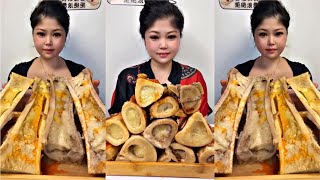 Buffalo bone marrow  Beef Bone Marrow MUKBANG ASMR part3 [upl. by Etnuaed629]