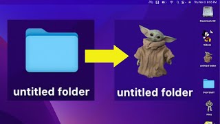 How To Change Your Desktop Folder Icons on Mac [upl. by Eirak]