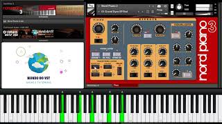 Review Nord Stage 3  Concert Grand Sample Kontakt [upl. by Pentheam37]