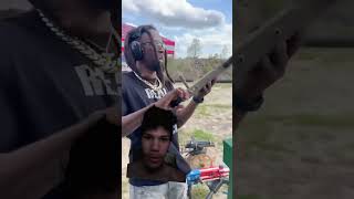 Heavy recoil on the 50 bmg bigguns funny archery paintball letsgoshooting airsoft [upl. by Neelhsa]