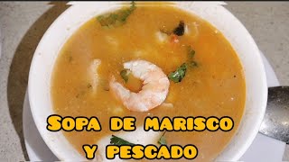 SOPA DE MARISCO 🦞Y PESCADO 🐠 [upl. by Eilyab616]