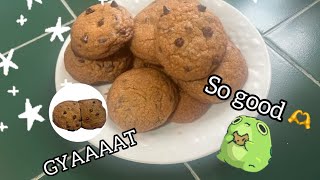 Couple makes and bakes chocolate chip cookies [upl. by Remark]