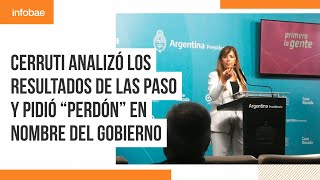 Gabriela Cerruti pidió quotdisculpasquot en nombre del Gobierno por la falta de respuestas [upl. by Kamilah]